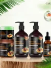 Batana Hair Care Set, Shampoo, Conditioner, Hair Wax, Hair Oil, Natural Treatment Set of 5